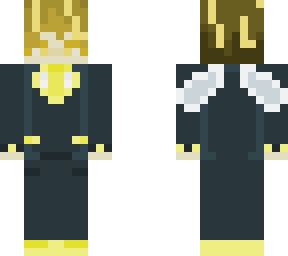 bee suit and tie
