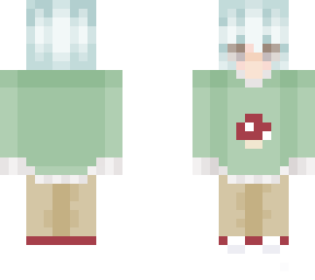 blue hair mushroom girl