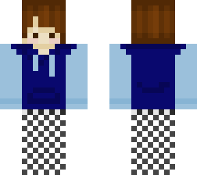 blue hoodie
