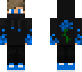 blue rose hoodie