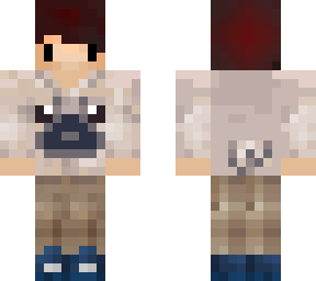 chibi boy wearing a pug hoodie (i did not make this skin)