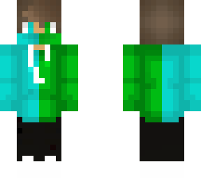 cyan green hoodie boy v2