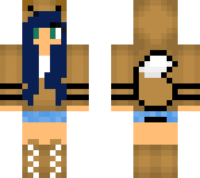 eevee girl but with black hair