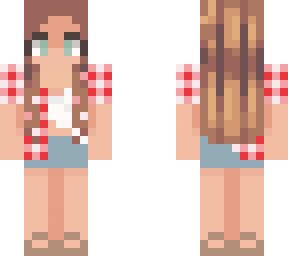 flannel and crop top (plastic)
