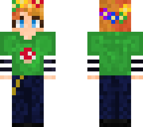 flower crown and mushroom shirt