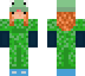 frog hat and outfit/camo kinda