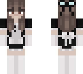 girl in a maid dress