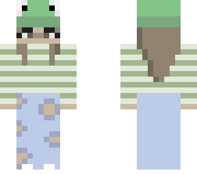 girl in frog hat