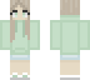 girl in mint