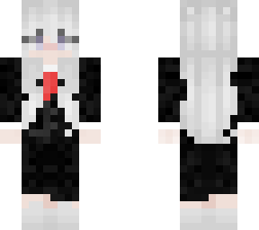 girl in suit (secret rainbow skin underneith :)