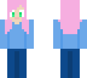 girl with pink hair
