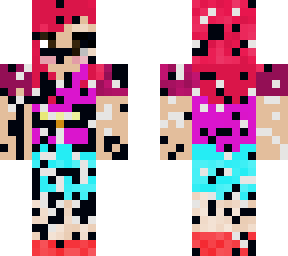 glitch red rose