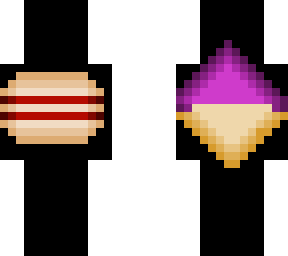 gradient ice cream and hamburger