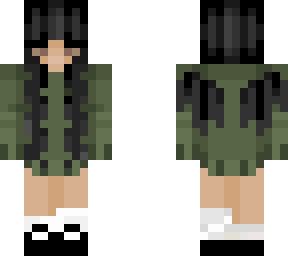 green hoodie bat girl