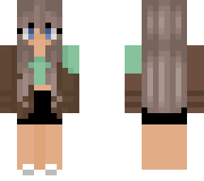 green top with brown cardigan