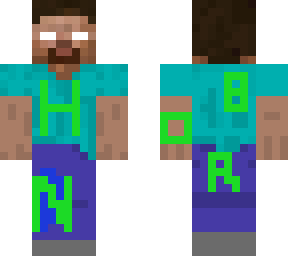 herobrine with his name on his body