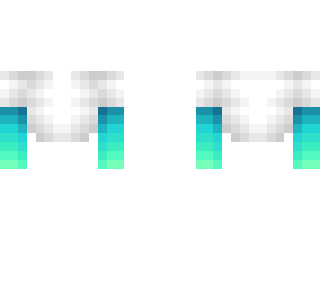 ob - white crop w/ cyan fade green
