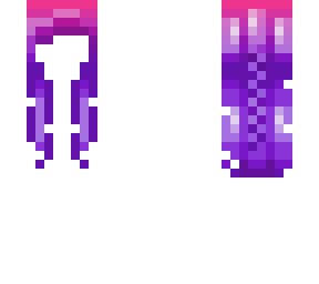 Purple Gradient Hair Minecraft Skins