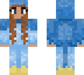 piplup / penguin onesie girl with brown hair