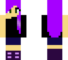 purple hair girl mega