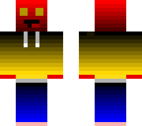 red gradient w/ clothes