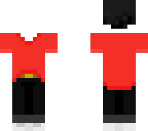 red shirt black beenie base