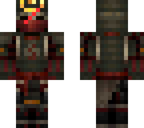 samurai with cut on face