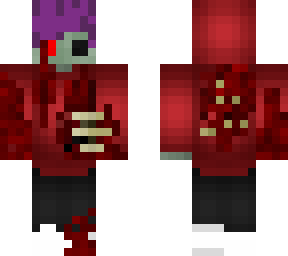 skin jeshjaja con pelo morado