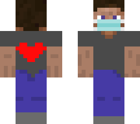 steve wearing mask