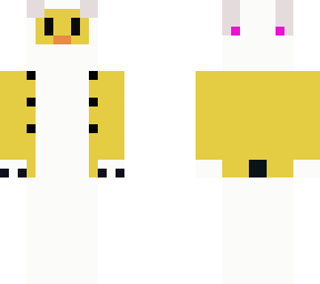 surper rabbit with a yellow jacket