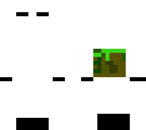 white ender man with gloves shoes and headphones