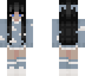 aesthetic girl with clouds <3