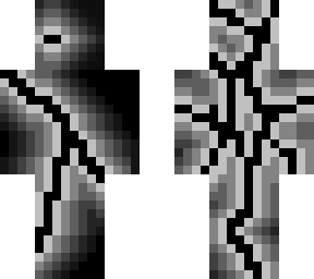 black+white lightning herobrine