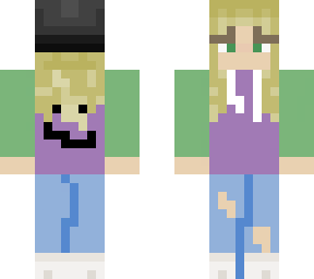 blonde w/ beanie