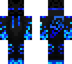 blue fire ender man