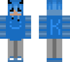 blue fit w/ horns