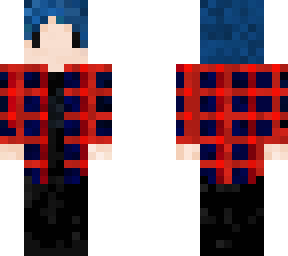 blue penr0se red plaid