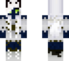 blue skinned demon wolf
