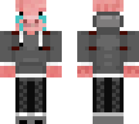 crying pig with a sixpack