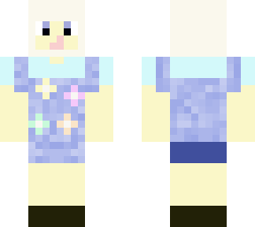 dungarees with flowers (?)