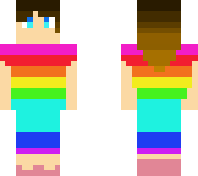 girl in a rainbow dress (redesign)