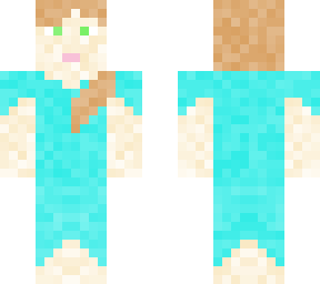 girl with blue dress