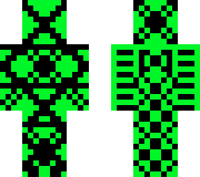 green & black