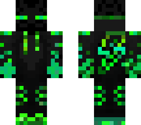 green fire ender man