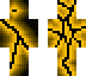 orange+black lightning herobrine