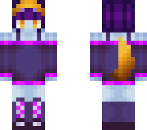 purple and yellow girl