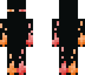 red and orange enderman (effects)