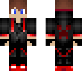 red creeper hoodie with head set