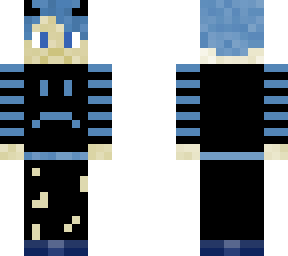 sad blue demon