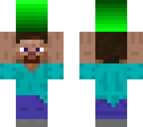 steve with a gradient block (green)